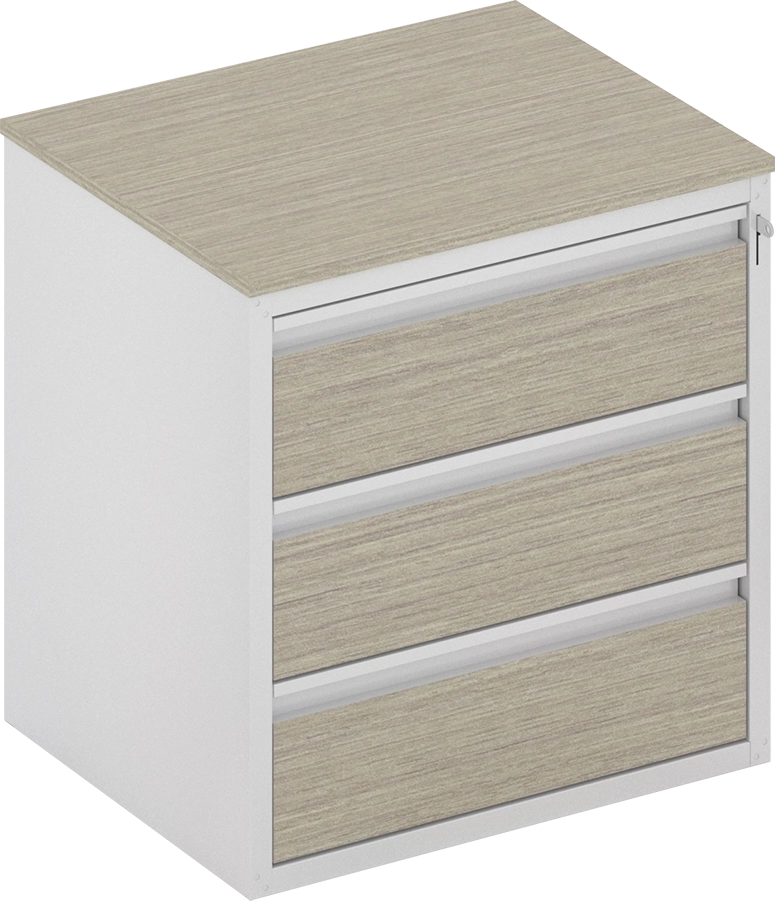 3 Drawer chest (Metal and MDF)