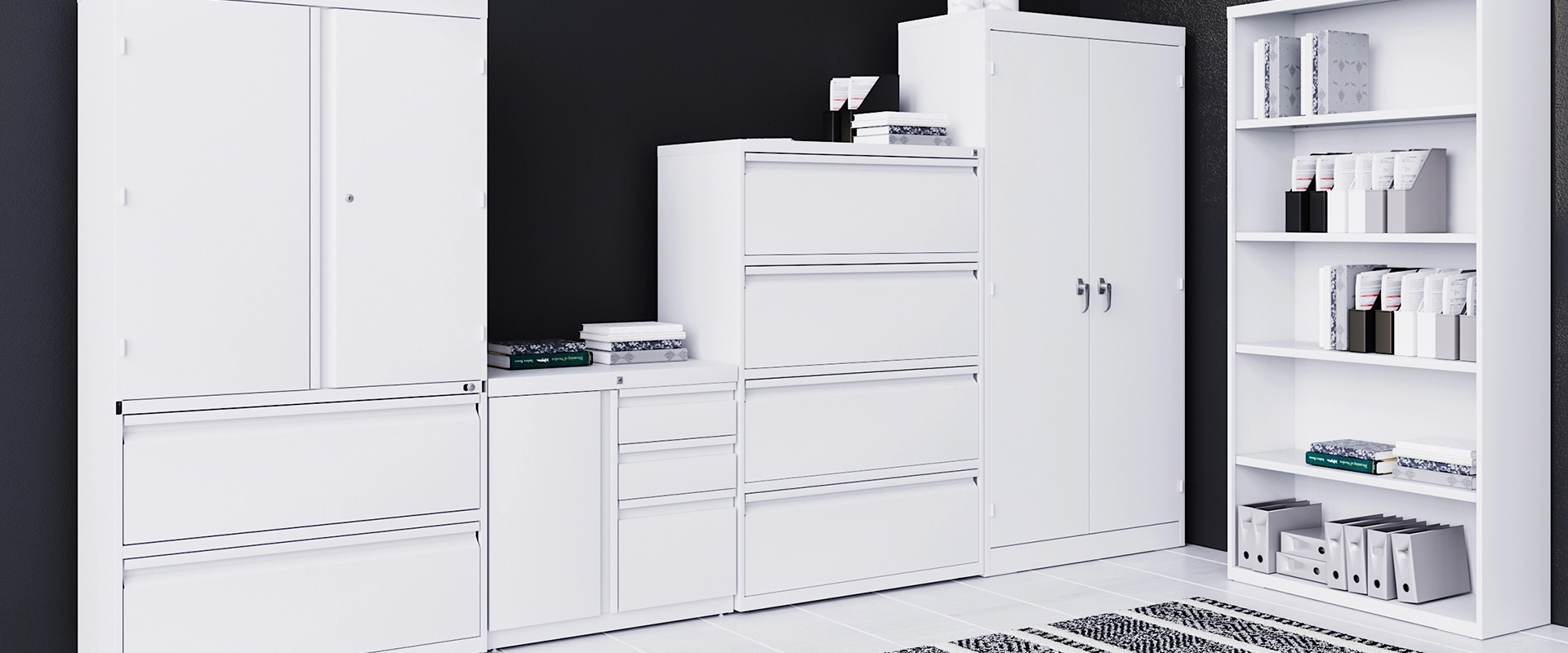 Acrylic door steel cabinet 34 x 15 x 71"