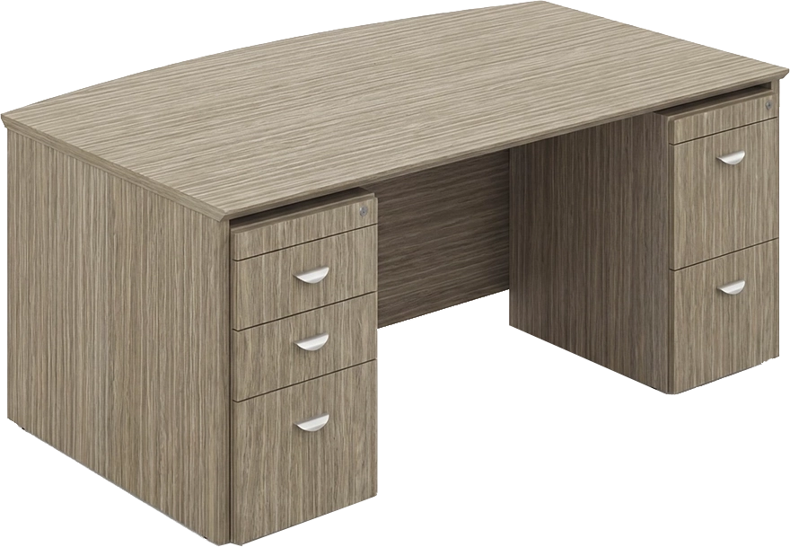 Bow-top desk shell (with pedestal)