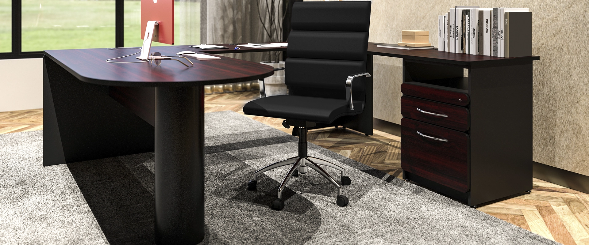 Conjunto Semi Ejecutivo 180 x 230 x 75 cm Basic