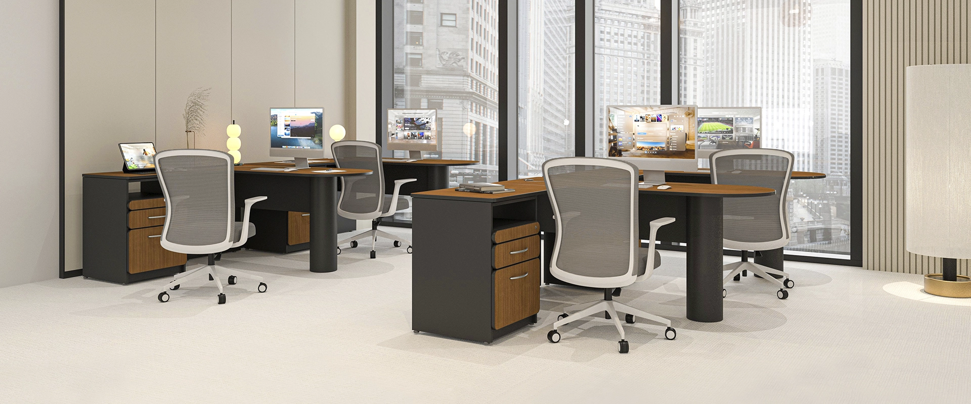 Conjunto Operativo 160 x 142 x 75 cm Basic