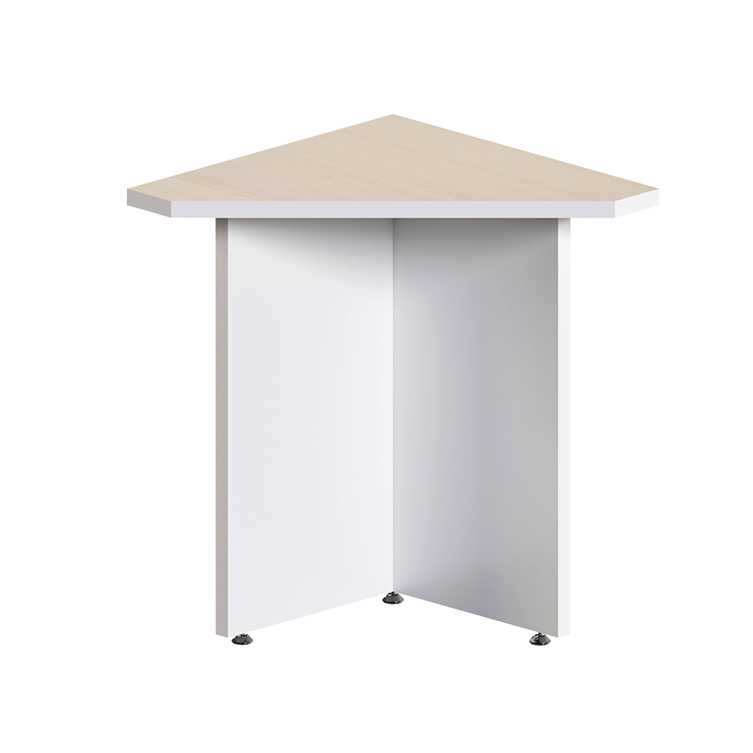 Mesa esquinera triangular