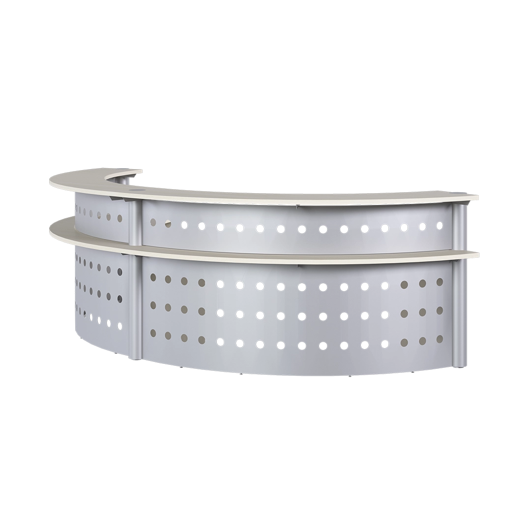 Double curved reception 