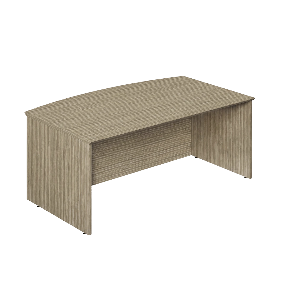 Escritorio curvo faldon a piso