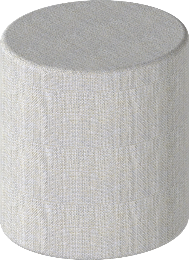 Mobile round ottoman