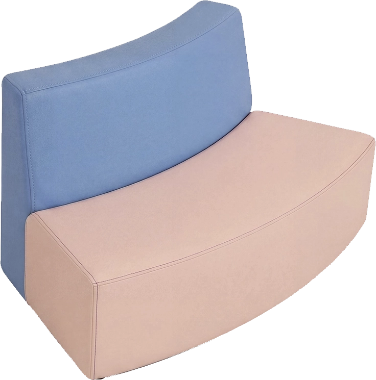 Sofa curvo externo