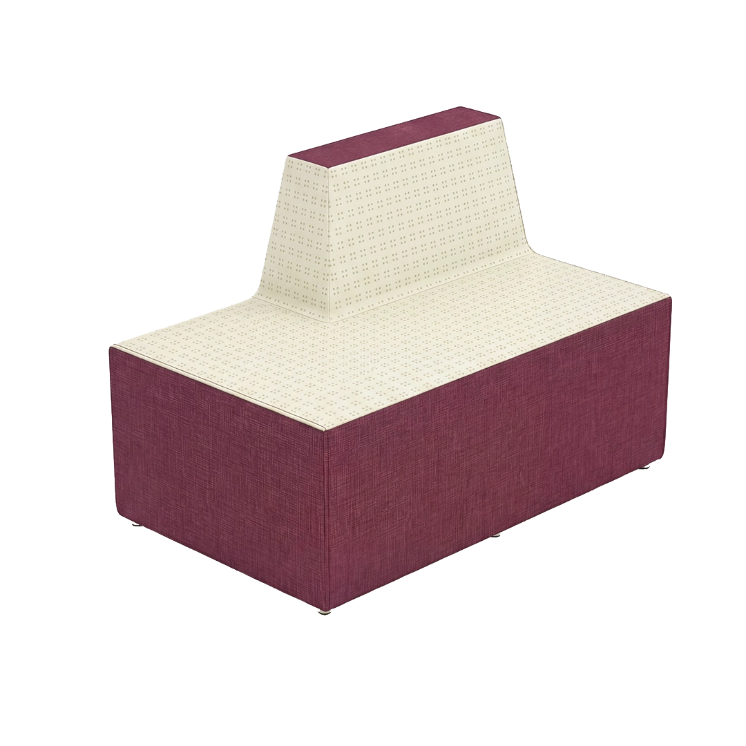 Sofá con respaldo bajo (1 brazo)