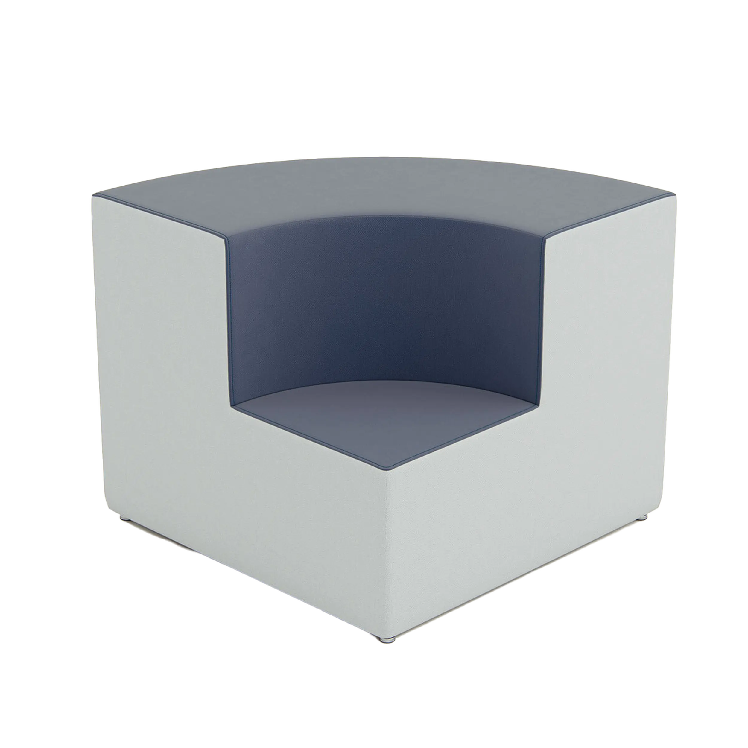 Esquina interna curva (dos niveles)