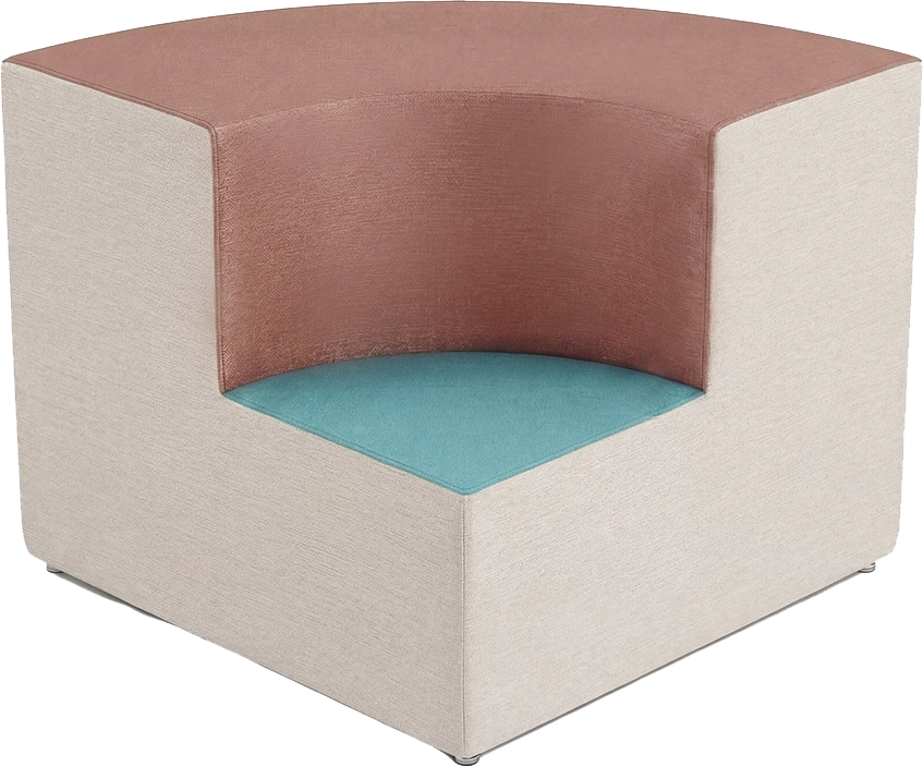 Esquina interna curva (dos niveles)