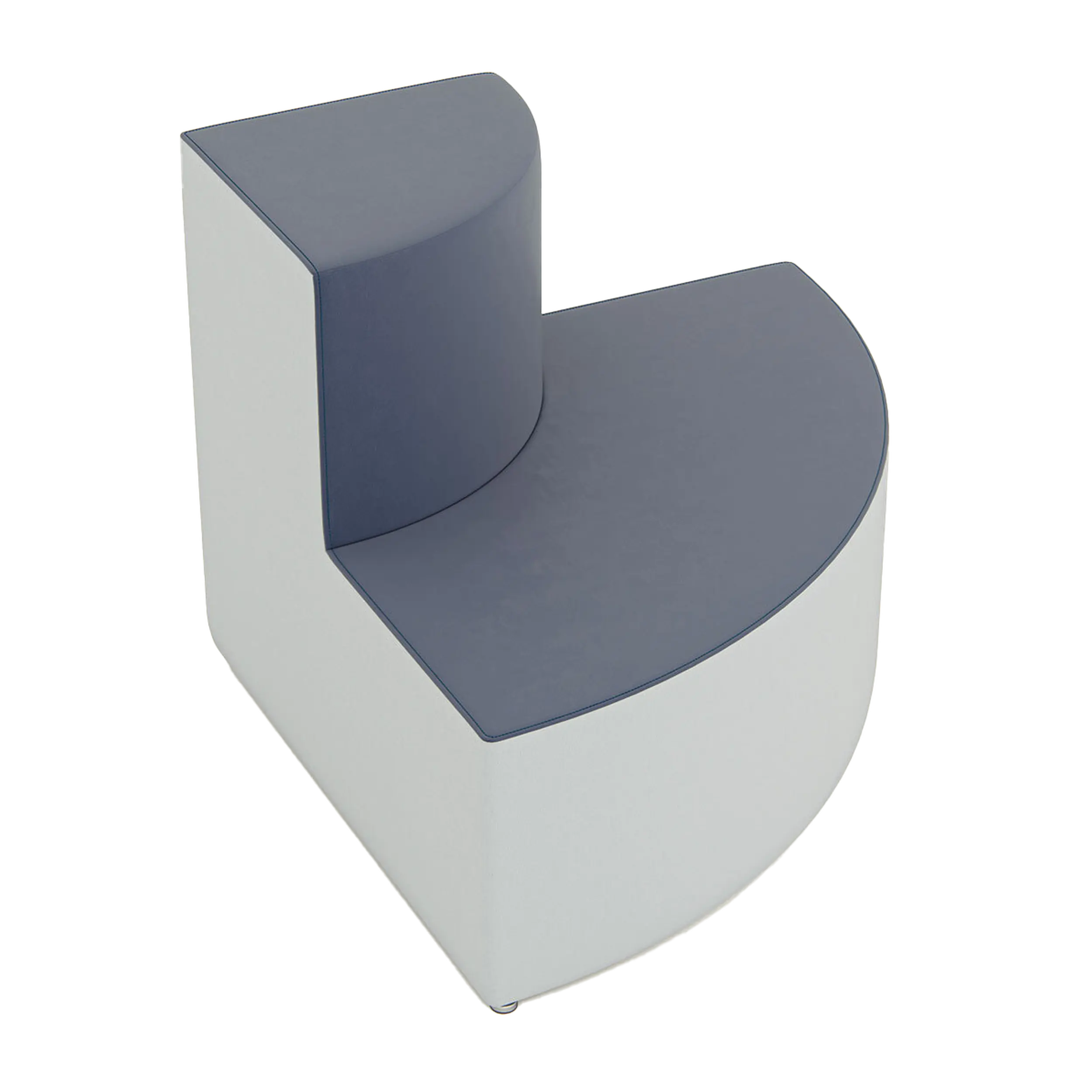 Esquina externa curva (dos niveles)