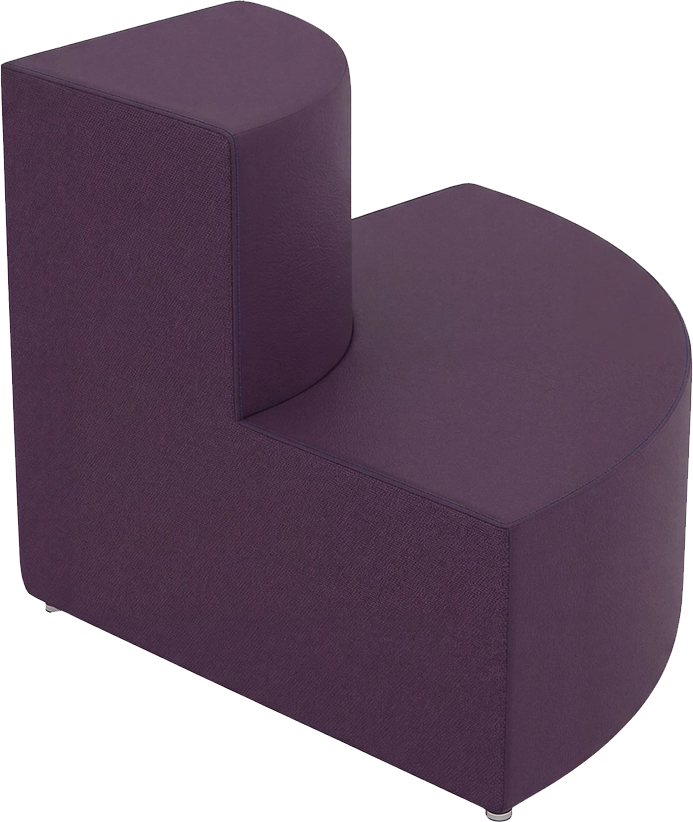 Esquina externa curva (dos niveles)