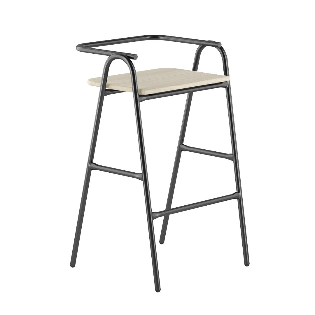 Banco Alto Respaldo Medio Hurdle - Exterior