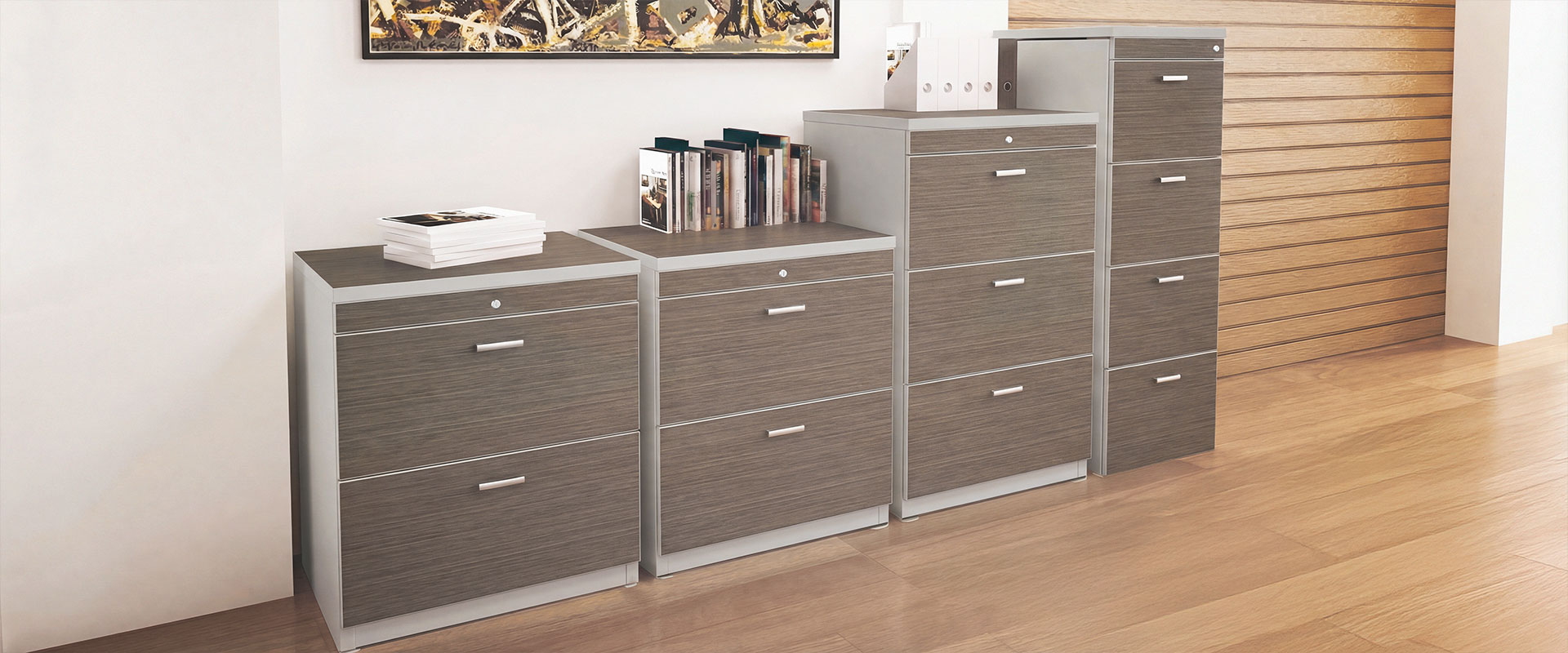 2-Door credenza hutch 65 x 14.5 x 41" Kenza