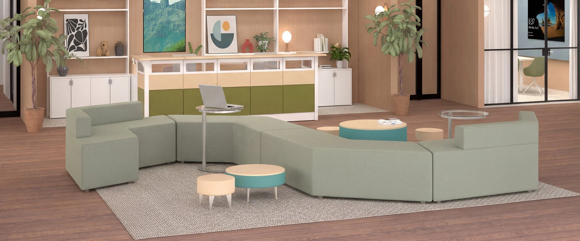 Sofa Boomerang 2.0 (Altura Asiento 40 cm) 170 x 45 x 58 cm