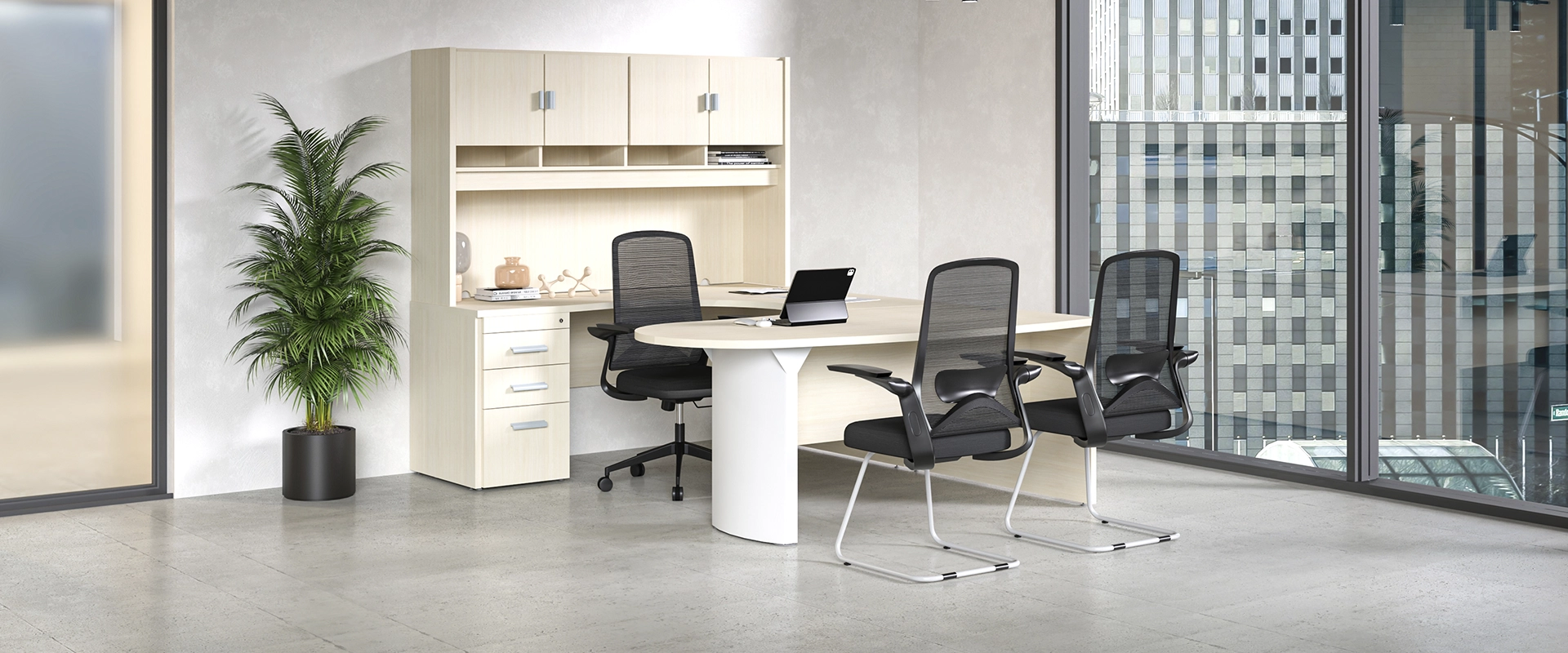 Silla Visita Vera Respaldo/Asiento Negro