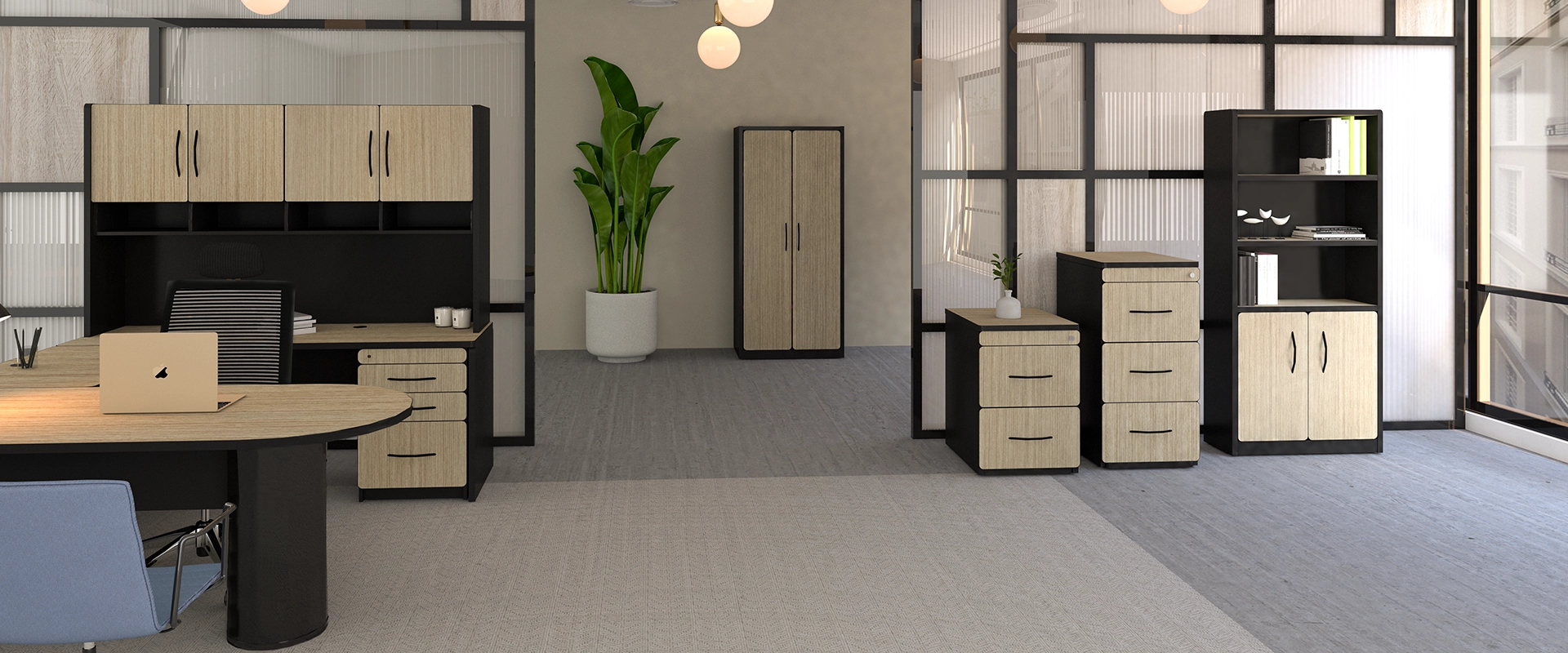 Conjunto Operativo 160.8 x 143.6 x 74 cm Spazio