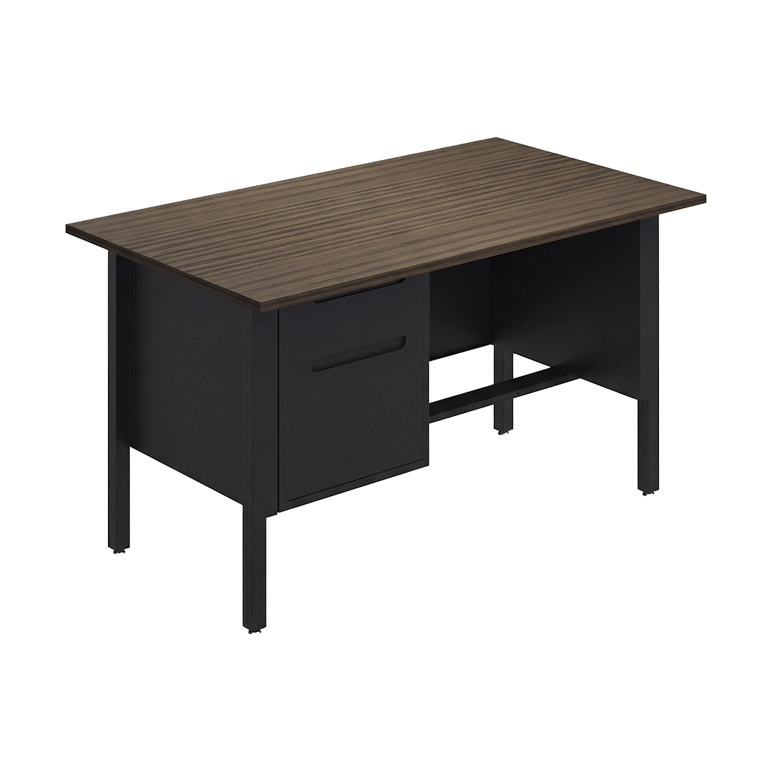 Single pedestal desk