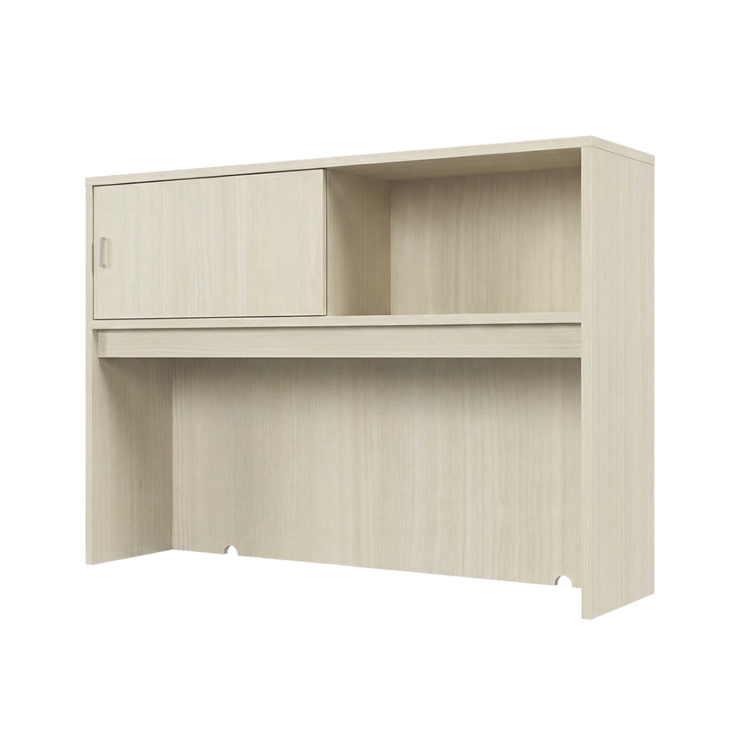Open hutch with sliding door