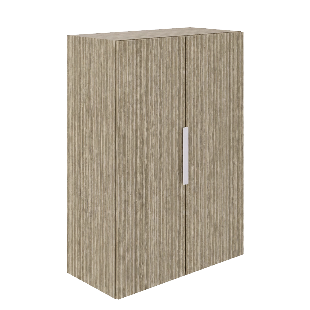 Bookcase over worksurface