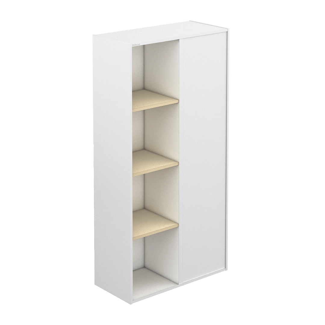 Divided bookcase